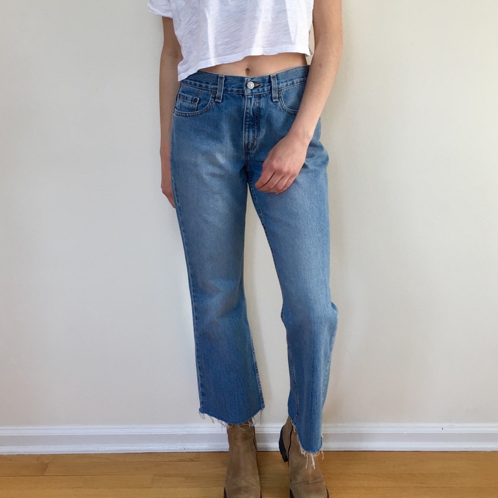 Levi's Cropped Boot Cut Flare Denim - image 4